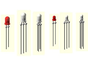 led 5mm 3mm electronics diode photodiode 3d print model - Mito3D