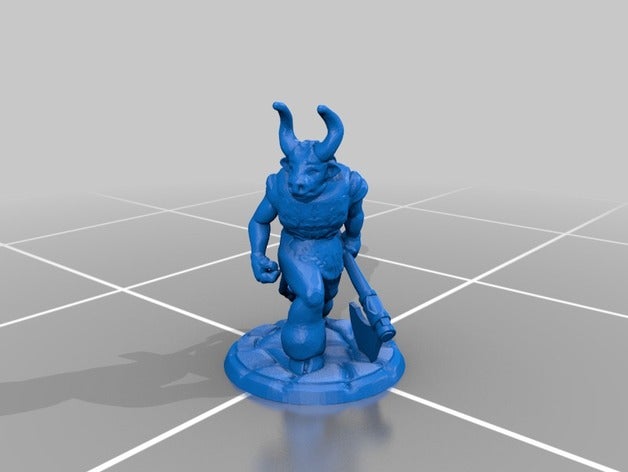 rpg em miniatura minotauro 2&deg brinquedo jogo os acessórios o dd monstro 3D print model - Mito3D