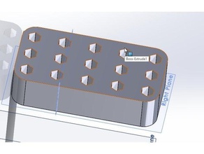 Hexagonale de 4mm bits organisateur stockage ernst socket chemin fer outil les titulaires boîtes 3d print model - Mito3D