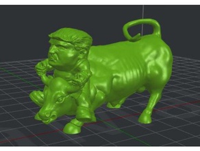 trump boğa yaratıklar wallstreet bull 3d print model - Mito3D