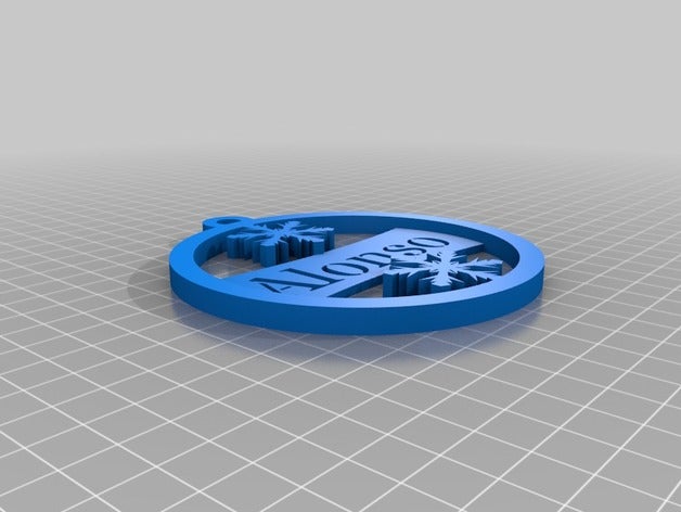 alonso décor personnalisé 3D print model - Mito3D