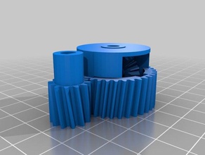 lego-diferansiyel inşa edilmiş ana dişli reiforced araç lego teknik rc araba 3d print model - Mito3D