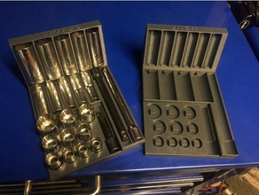 metric socket organizer tool holders boxes nsfw 3d print model - Mito3D