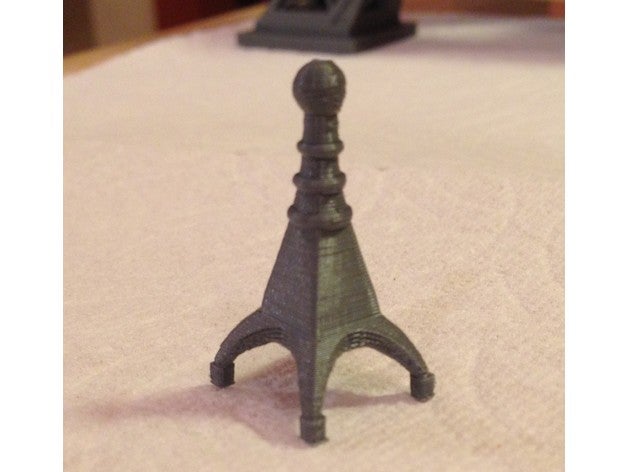 eiffel tower antenna remix buildings structures architecture scale model 3D print model - Mito3D