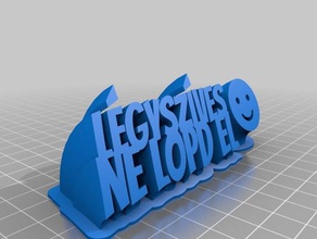 l&eacutegysz&iacuteves ne lopd el office customized 3d print model - Mito3D