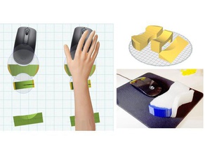 customizable wrist support office 3d print model - Mito3D