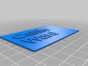 caitlin rione targhetta i segni loghi personalizzato 3d print model - Mito3D