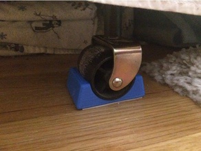 yatak çerçevesi tekerlek takozları ev iş ortamına uygun olmayan openscad 3d print model - Mito3D