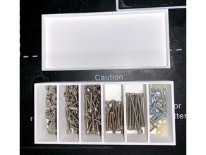 simple screw organizer tray tool holders boxes 3d print model - Mito3D