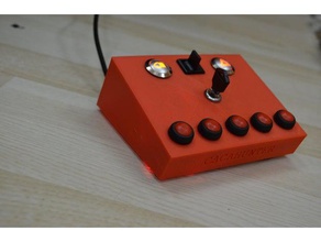 düğme kutusu video oyunlar buttonbox simracing 3d print model - Mito3D