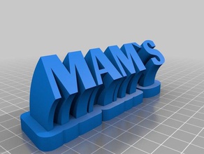 mams syle4 office personalizzato 3d print model - Mito3D