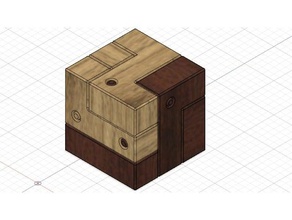 ancient chinese puzzle art 3dprintable 3d fun wodden 3d print model - Mito3D
