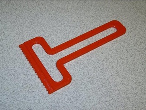 glue adhesive spatula grooves hand tools 3d print model - Mito3D