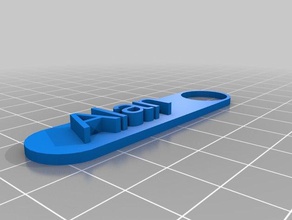 alantag Anahtarlık özelleştirilmiş 3d print model - Mito3D