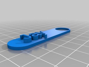 jaketag Schlüsselanhänger angepasst 3d print model - Mito3D