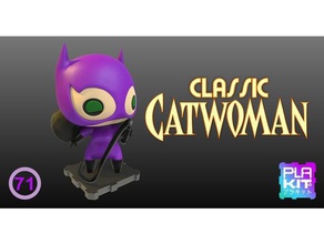 catwoman classic toys games action figures batman collectibles collections dccomics dc comics universe figurines miniatures plakit purakito selina kyle toymaker 3d print model - Mito3D