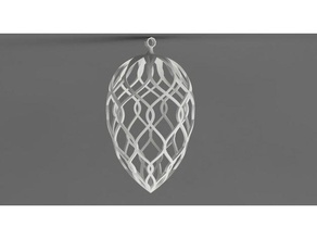 albero di natale ornamento famiglia boule noel decorazione ornamenti drop regalo voronoi 3d print model - Mito3D