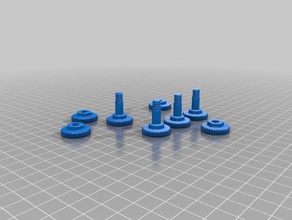 set thumbbolts dadi robotica 3d print model - Mito3D