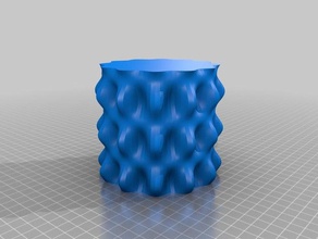 mon personnalisés ridée organique vase les conteneurs 3d print model - Mito3D