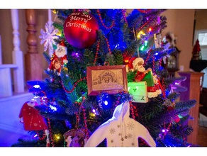 Weihnachten 2018 manger Baum-ornament Kunst 3d print model - Mito3D