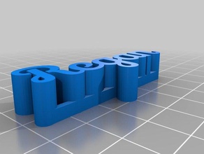 regan tag Skulpturen angepasst 3d print model - Mito3D