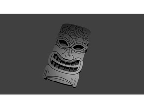tribal mask wall design sculptures african art tribe mount 3d print model - Mito3D