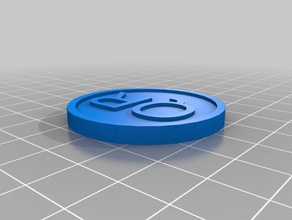 qr token coins badges customized 3d print model - Mito3D