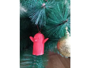 penguin christmas ornament 3d printing decoration tree 3d print model - Mito3D
