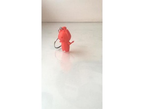 sevimli şeytan -Anahtarlık Anahtarlık cheveiro diabo arama göstergesi 3d print model - Mito3D