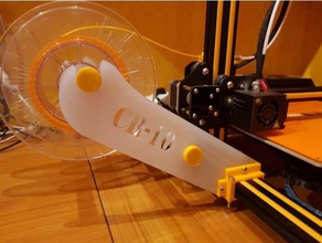 creality cr-10 doble soporte de bobina 3d la impresora accesorios el acrílico cr10 spoolholder filamento titular lasercut láser corte 3d print model - Mito3D