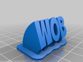 wob office personalizado 3d print model - Mito3D