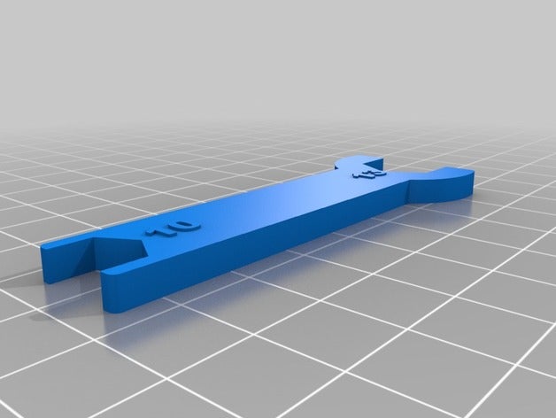 10 13-mm-Schraubenschlüssel hand tools 3D print model - Mito3D