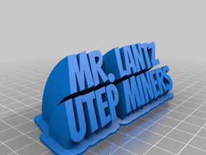 utep ofis özelleştirilmiş 3d print model - Mito3D