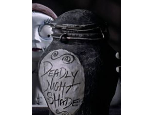 deadly nightshade jar containers before christmas cookie jars disney jack skellington nightmare nightmarebeforexmas sally walt 3D print model - Mito3D