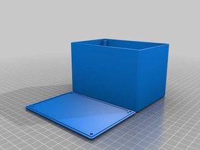 project box lid screws80x120x80 electronics customized 3d print model - Mito3D