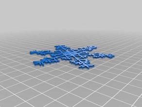 snowflakekschaefer2018 interactive art customized 3d print model - Mito3D