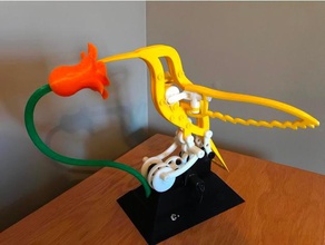 hummingbird battery base animals 3d print model - Mito3D