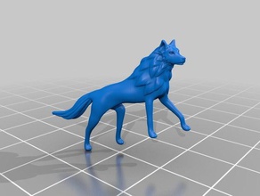 el sueño del lobo a los animales canino direwolf perro doggo pelaje peludo modelo mascota escultura salvaje la vida silvestre zbrush 3d print model - Mito3D