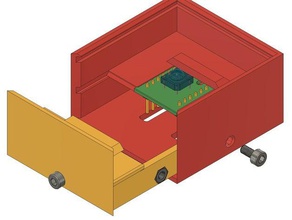 shiftbrite 5x5 cm modulair caso di sistema l'elettronica rgb 3d print model - Mito3D