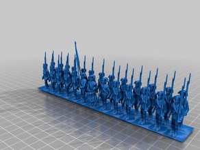 revolution- british line infantry 3d printing 3d print model - Mito3D