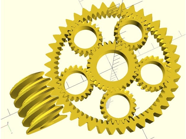 leichte variation getriebe engineering 3D print model - Mito3D
