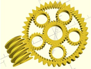 leichte variation getriebe engineering 3d print model - Mito3D