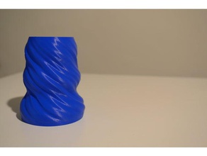 drapeado en el jarrón las esculturas madewithvasaro hecho vasaro la espiral florero twisted 3d print model - Mito3D