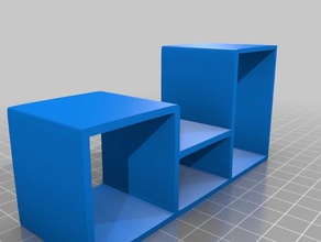 three tier shelf tiered holder decor 3d print model - Mito3D
