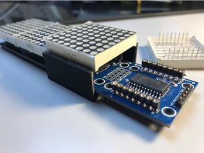 88 led matrix display module removing tool electronics 8x8 max7219 3d print model - Mito3D