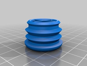 creform 1inch tubo de tampa extremidade partes endcap 3d print model - Mito3D