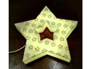 grande étoile de noël décor les décorations 3d print model - Mito3D