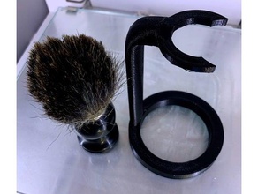 badger brush stand bathroom shaving 3d print model - Mito3D