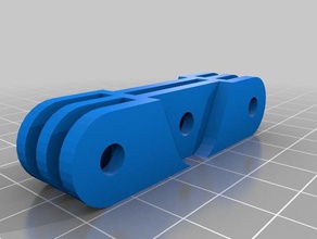 personalizable doble gopro de montaje la impresora compensación deporte al aire libre 3d print model - Mito3D
