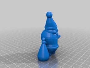 aleatório santa suspensão esculturas personalizado 3d print model - Mito3D